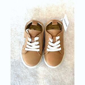 Piper Finn Low Top Sneakers Size 5 Tan Leather Oxford Shoes  NWT